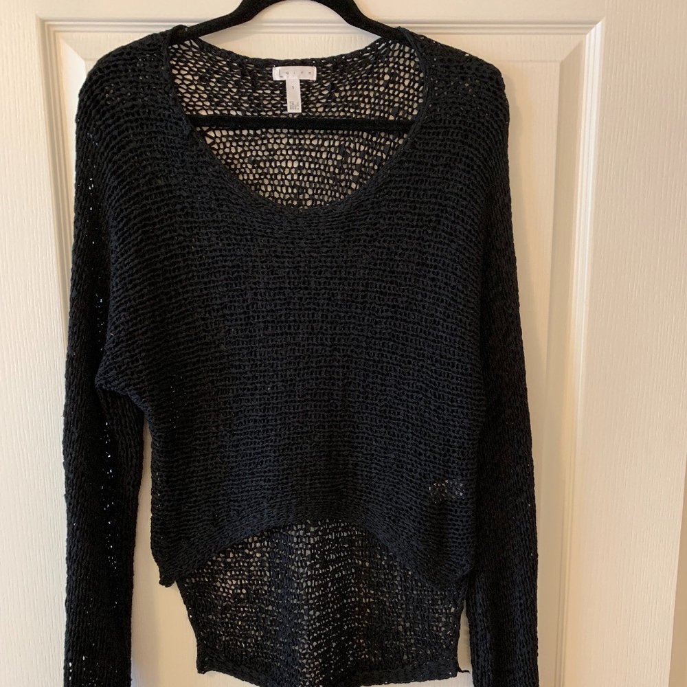 Leith Black Knit Sweater